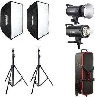 Godox Studio 2 head Kit SK300II - 2 Sofbox - 2 Stands - 1 bag - XT