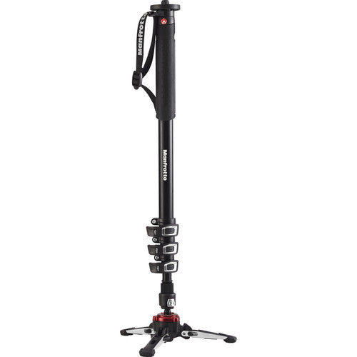 Manfrotto XPRO aluminium 4 section fluid video monopod, FLUIDTECH base (MVMXPROA4)