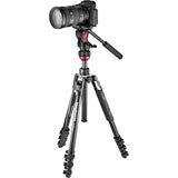 Manfrotto 290 light aluminium tripod with befree live fluid video head