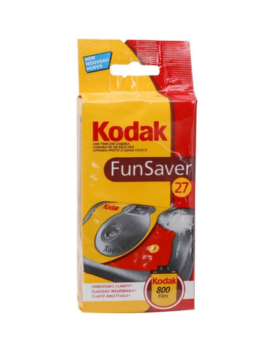 Kodak 35mm One-Time-Use Disposable Camera (ISO-800) with Flash