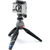 Manfrotto PIXI Xtreme Mini Tripod Black With Tripod Mount Adaptor For GoPro - QATAR4CAM